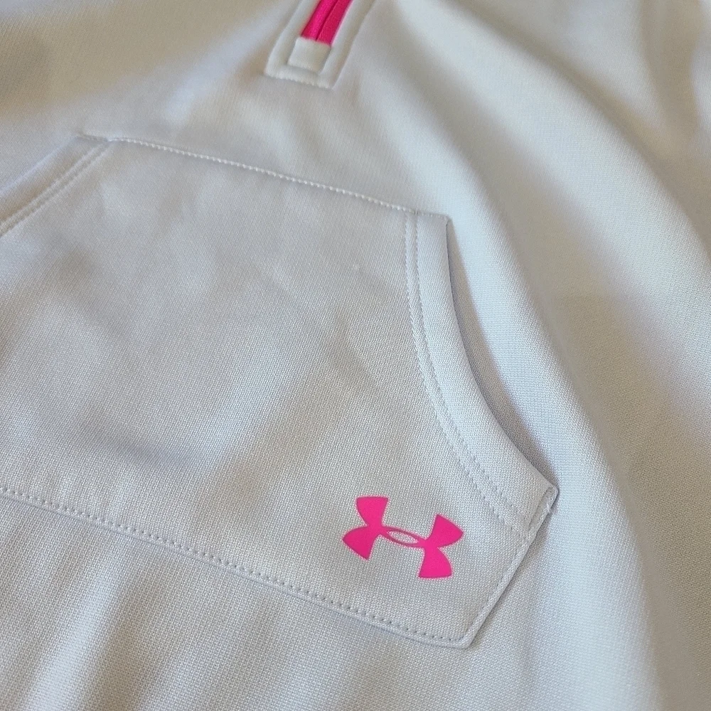 NEW Under Armour Girls Youth hoodie size 4 sweat shirt Poncho Style Cape Blue - Picture 3 of 7